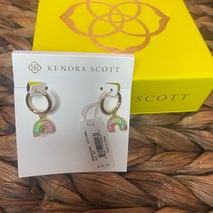 NWT Rainbow Pastel Opal Gold Huggies